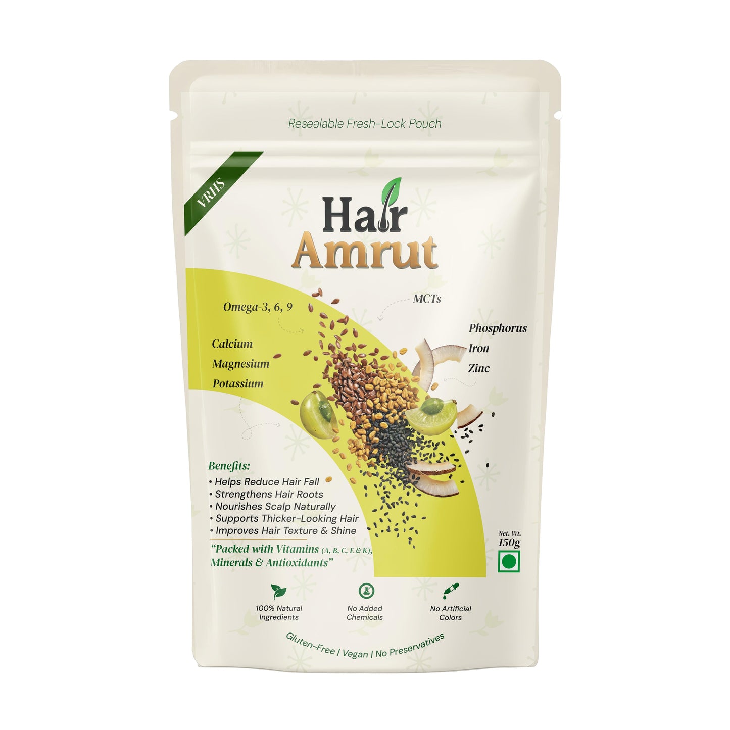 Hair Amrut – Herbal Superfood Powder for Hair Strength & Daily Wellness