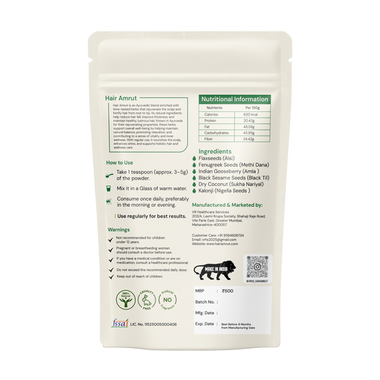 Hair Amrut – Herbal Superfood Powder for Hair Strength & Daily Wellness